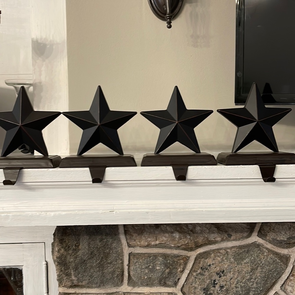 Black Christmas Stocking Holders